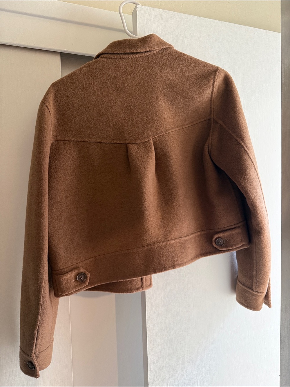 Rails Brown Cropped Wool-Blend Jean Jacket - Picture 4 of 5